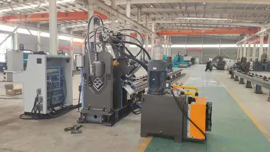 Dây chuyền cắt góc và đột dập máy cho lĩnh vực sản xuất tháp thép trong ngành công nghiệp
