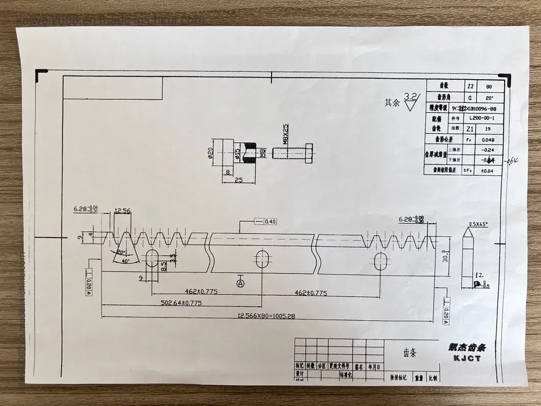 Răng cưa cổng trượt CNC M4 kích thước 10*30*500 mới nhất hình ảnh 13-description