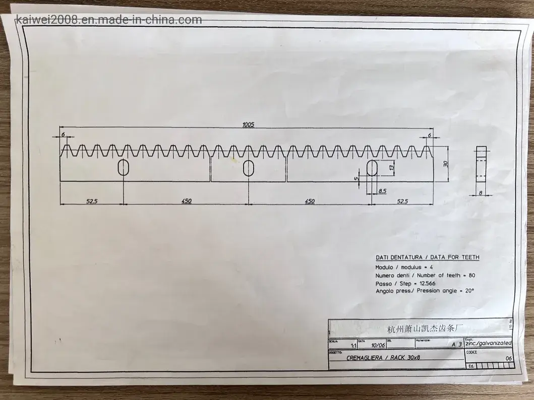 Răng cưa cổng trượt CNC M4 kích thước 10*30*500 mới nhất hình ảnh 12-description