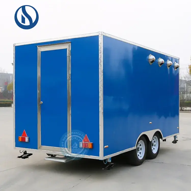 Xe đẩy bán kẹo di động với bếp đầy đủ và máy phát điện, phục vụ linh hoạt, thu hút khách hàng