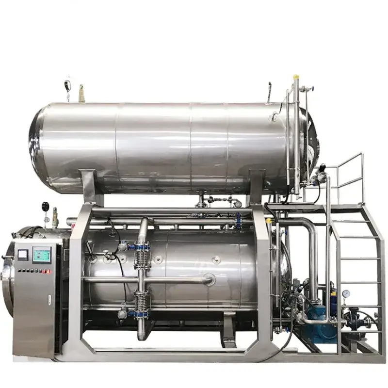 Nồi tiệt trùng thực phẩm cho đồ đóng hộp và lọ thủy tinh, máy tiệt trùng cho đồ kim loại