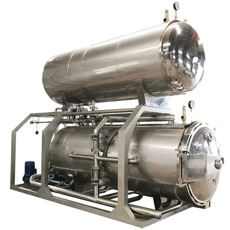 Nồi tiệt trùng thực phẩm cho đồ đóng hộp và lọ thủy tinh, máy tiệt trùng cho đồ kim loại