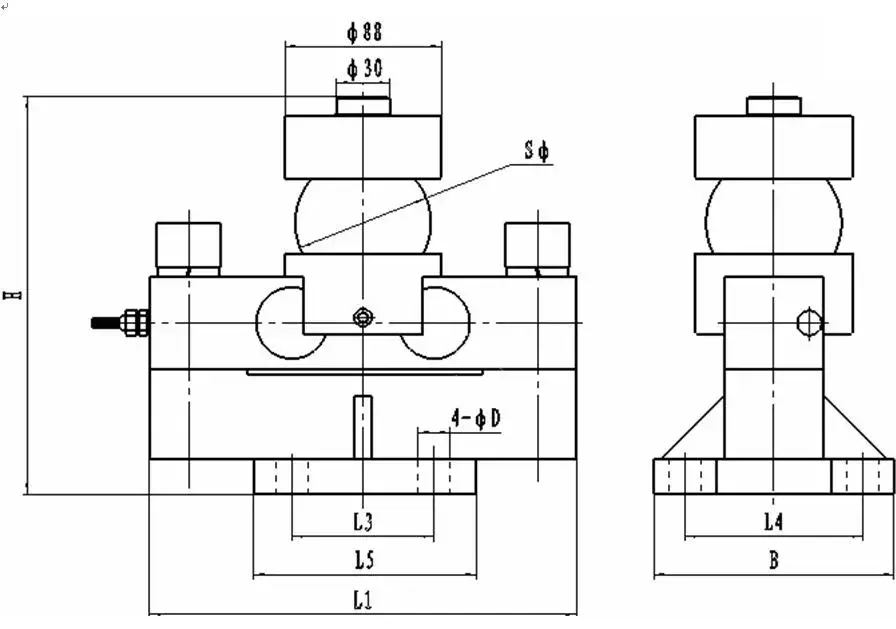 Cảm biến lực kiểu cantilever đơn hoặc đôi dầm cắt hình ảnh 3-description