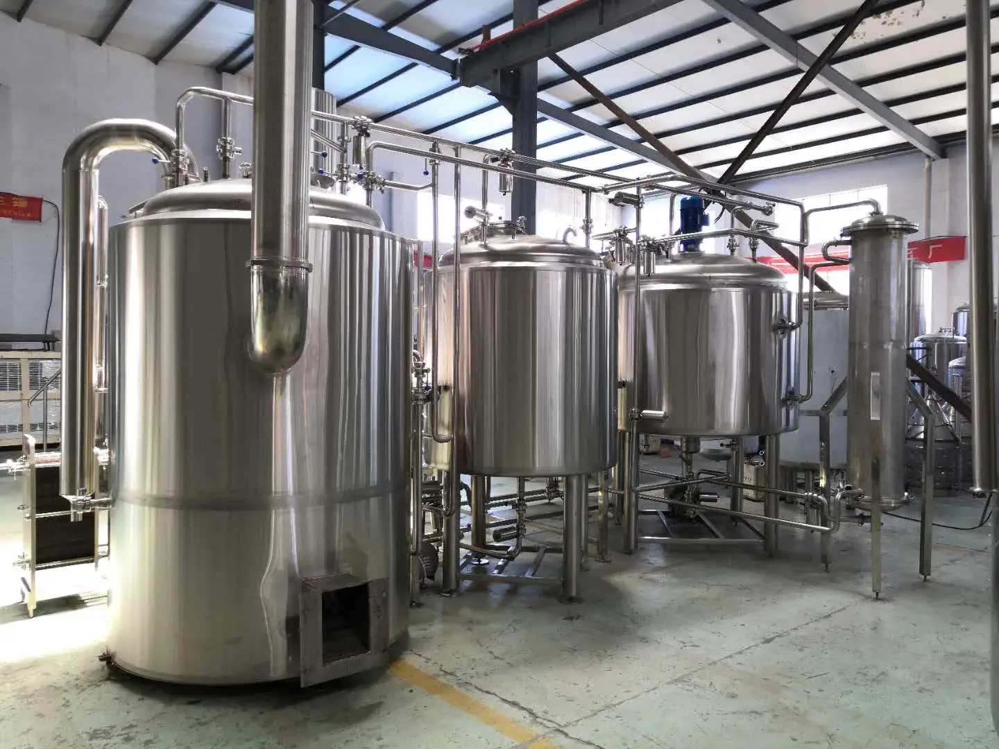 Thiết bị chưng bày nhà máy bia Cassman Brand 1000L với chứng chỉ CE uy tín