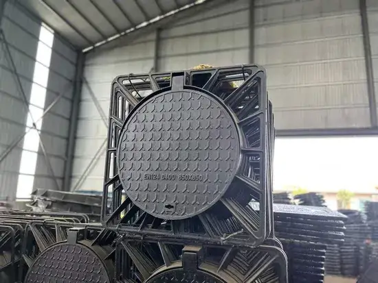 Nắp hố ga đúc bằng gang và khung tròn