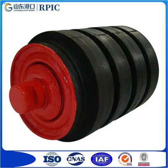 Bánh đà trục đường kính lớn cho băng tải với lớp bề mặt cách nhiệt từ gốm