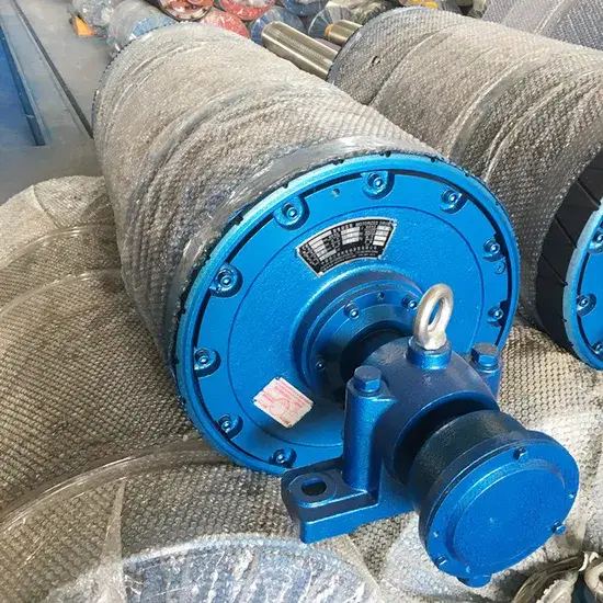 Bánh đà trục đường kính lớn cho băng tải với lớp bề mặt cách nhiệt từ gốm