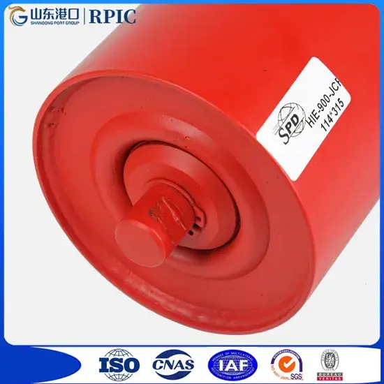 Bánh đà trục đường kính lớn cho băng tải với lớp bề mặt cách nhiệt từ gốm