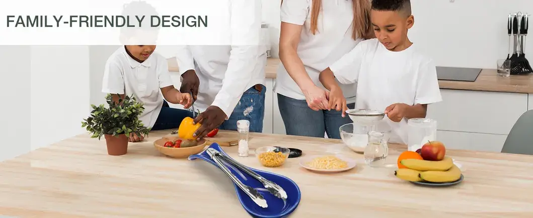Khay Đựng Muỗng Gốm Bếp Màu Xanh, Phụ Kiện Lưu Trữ Đồ Dùng Bếp hình ảnh 16-description