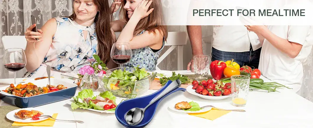 Khay Đựng Muỗng Gốm Bếp Màu Xanh, Phụ Kiện Lưu Trữ Đồ Dùng Bếp hình ảnh 17-description