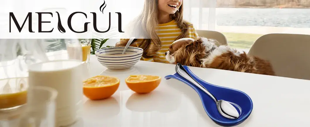 Khay Đựng Muỗng Gốm Bếp Màu Xanh, Phụ Kiện Lưu Trữ Đồ Dùng Bếp hình ảnh 12-description