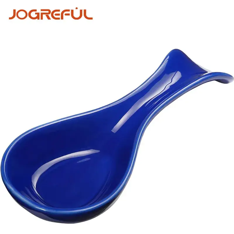 Khay Đựng Muỗng Gốm Bếp Màu Xanh, Phụ Kiện Lưu Trữ Đồ Dùng Bếp
