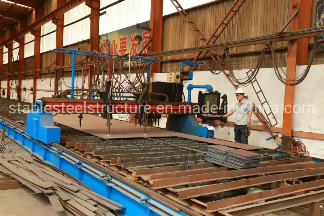 Cấu trúc thép sẵn dựng nhà máy, tiết kiệm chi phí trước khi xây dựng tòa nhà Hội thảo từ vật liệu kim loại hình ảnh 16-description