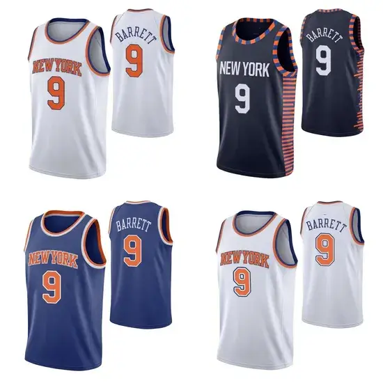Tiêu đề mới: Áo bóng rổ R. J. Barrett New York Knicks - Mua sắm online hình ảnh 1-description
