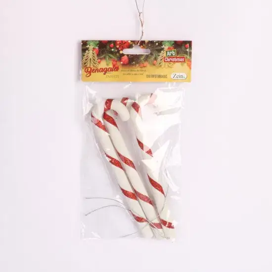 17cm Đồ Trang Trí Giáng Sinh Treo Foam Sơn Gậy Đi Bộ - Sự Lựa Chọn Phù Hợp cho việc Trang Trí hình ảnh 1-description