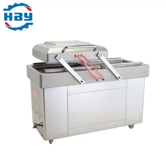 Máy hút chân không hai ngăn sử dụng cho phô mai và thịt nguội tại cửa hàng và công nghiệp