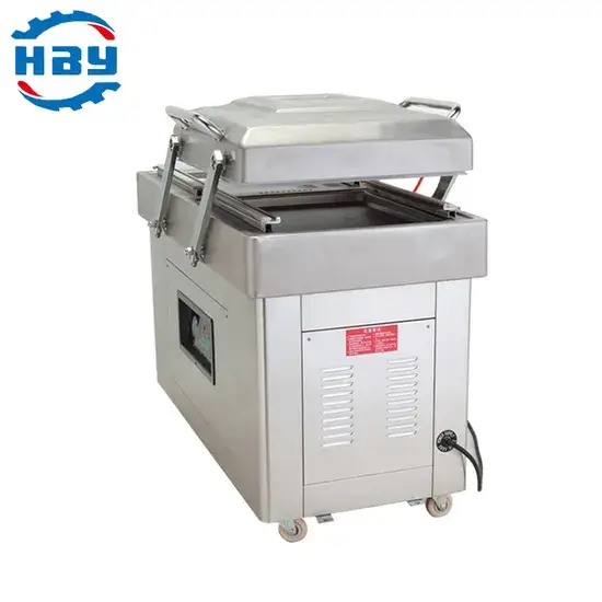 Máy hút chân không hai ngăn sử dụng cho phô mai và thịt nguội tại cửa hàng và công nghiệp