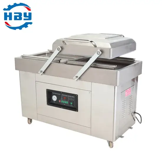 Máy hút chân không hai ngăn sử dụng cho phô mai và thịt nguội tại cửa hàng và công nghiệp