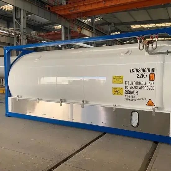 Thùng chứa ISO LNG Lỏng Oxygen/N2/CO2/Chlorine/Ammonia từ Trung Quốc năm 2018