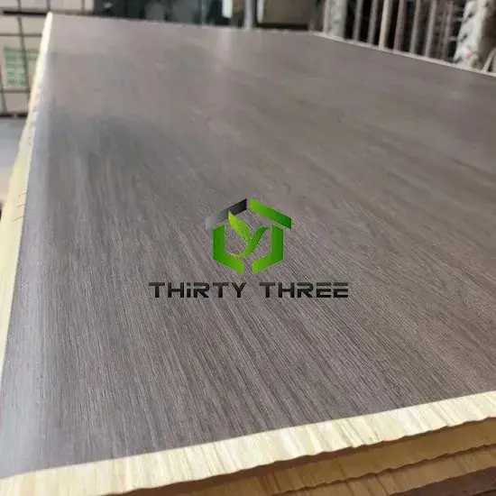Giấy veneer gỗ poplar tùy chỉnh vân gỗ dán melamine cho nội thất, sản xuất tại nhà máy Trung Quốc