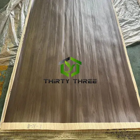 Giấy veneer gỗ poplar tùy chỉnh vân gỗ dán melamine cho nội thất, sản xuất tại nhà máy Trung Quốc