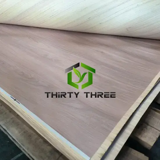 Giấy veneer gỗ poplar tùy chỉnh vân gỗ dán melamine cho nội thất, sản xuất tại nhà máy Trung Quốc