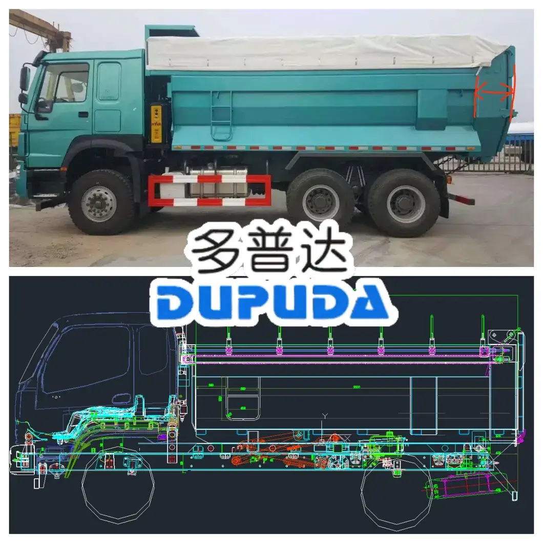 Hệ thống bạt bền lâu cho xe tải từ Trung Quốc với lớp phủ chống thấm nước PVC/PE hình ảnh 14-description