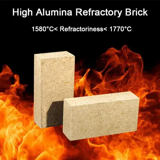 Gạch chịu nhiệt cao nhôm Al2O3 chống cháy Sk30/Sk32/Sk34 - Phù hợp lót lò nung với độ bền vững