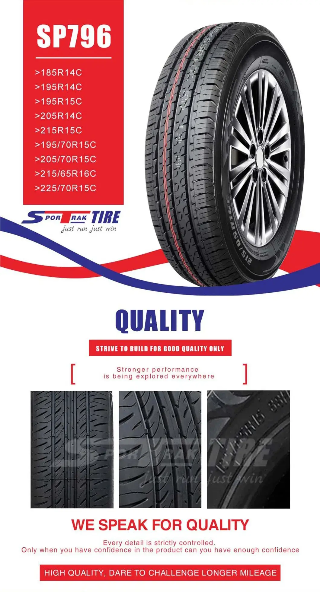 Lốp xe SUV Mùa hè 265/70r17, 115s/T của China Sportrak - Sự lựa chọn đáng tin cậy cho địa hình đa dạng hình ảnh 28-description