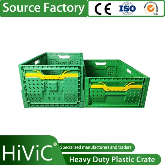 Hộp nhựa xếp chồng gập lại lớn - sản phẩm chất lượng từ nhà cung cấp Trung Quốc