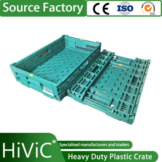 Hộp nhựa xếp chồng gập lại lớn - sản phẩm chất lượng từ nhà cung cấp Trung Quốc