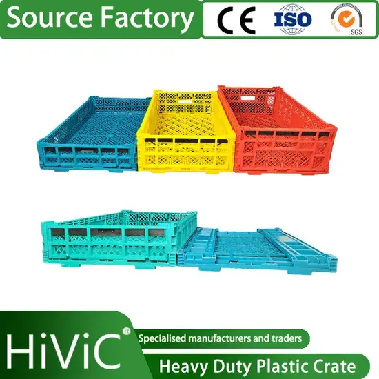 Hộp nhựa xếp chồng gập lại lớn - sản phẩm chất lượng từ nhà cung cấp Trung Quốc