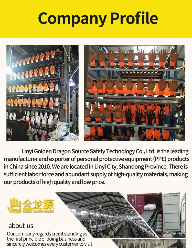 Găng tay bảo hộ lao động lót terry cam chất lượng cao, được sản xuất tại Trung Quốc hình ảnh 17-description