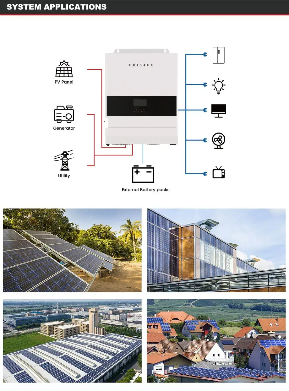 Bộ điều khiển MPPT Inverter Năng lượng Mặt trời Chisage Top 48V dung lượng 3kw cho hệ thống off Grid hình ảnh 14-description