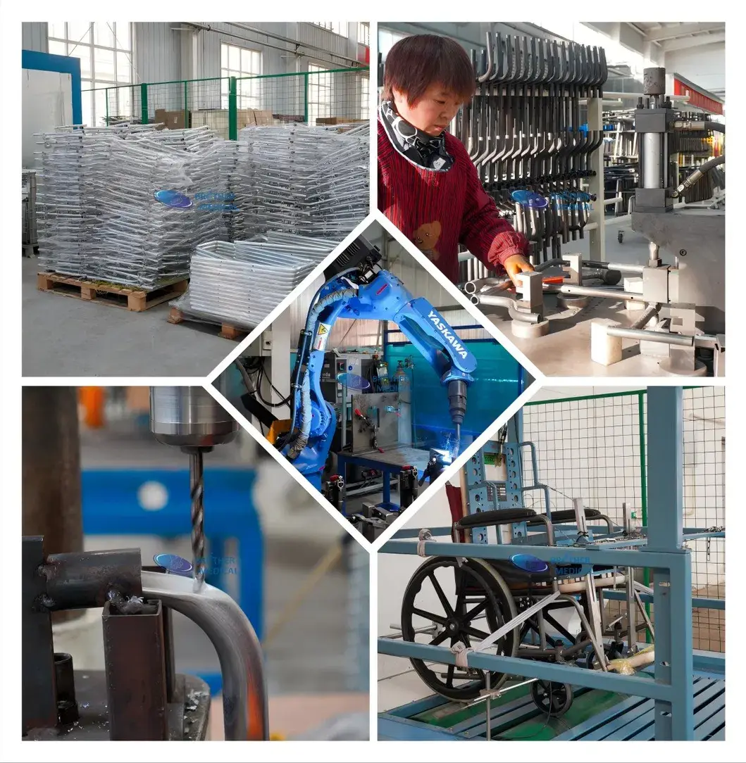 Ghế Xếp Y Tế Bằng Thép Chất Lượng Cao Với Bàn Để Chân Tiện Lợi hình ảnh 12-description