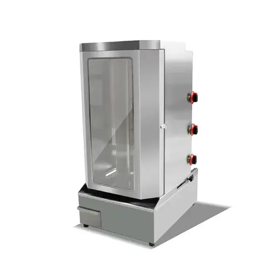 Máy nướng gyros bằng thép không gỉ điện gas Chuangyu: Sản phẩm chất lượng cao với phân phối nhiệt đều, phục vụ cho mục đích thương mại