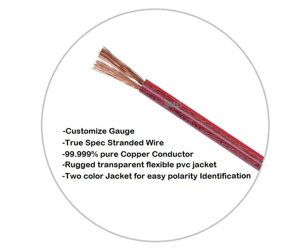 Dây loa OFC trong suốt PVC cho chất lượng âm thanh rõ ràng hình ảnh 13-description