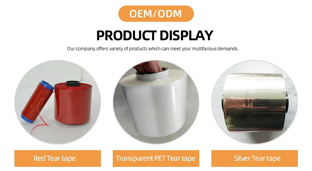 Băng keo vải đóng gói thuốc lá mở bằng lụa, dán nóng - sản phẩm bạc có dải xé hình ảnh 16-description