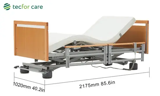 Giường điện tựa lưng êm ái cho căn phòng gia đình với kiểu dáng khung gỗ chắc chắn