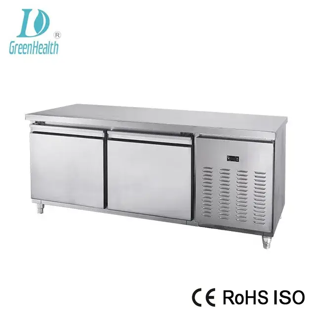 Bàn làm việc bếp bằng thép không gỉ với kệ ngăn kéo