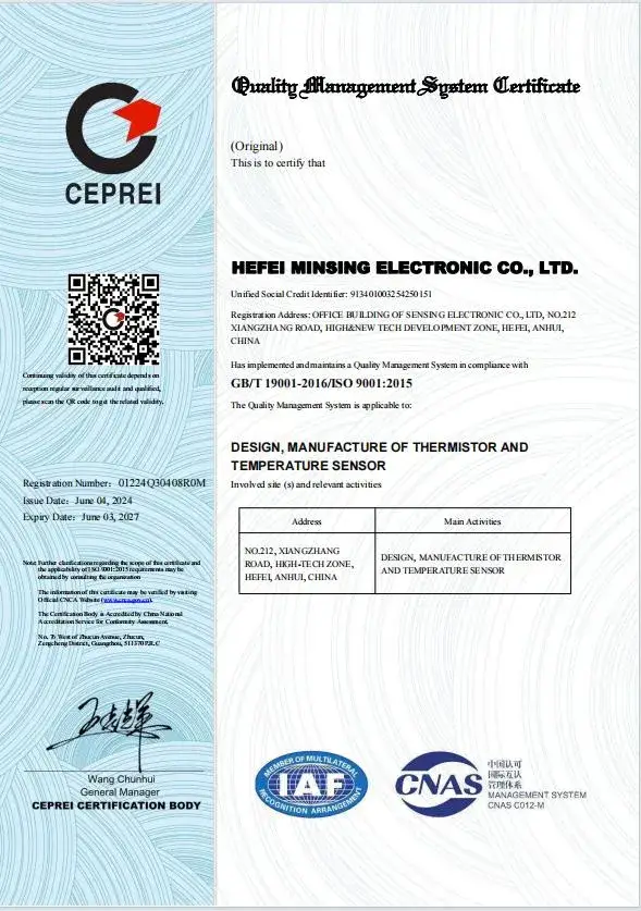 Cảm biến nhiệt độ nhỏ gọn dành cho ứng dụng máy nước nóng hình ảnh 13-description