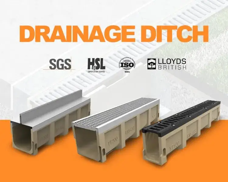 Thiết kế mới: Hệ thống thoát nước kênh hình chữ U từ composite, rãnh thoát nước lỗ lớn và chống ngập hình ảnh 12-description
