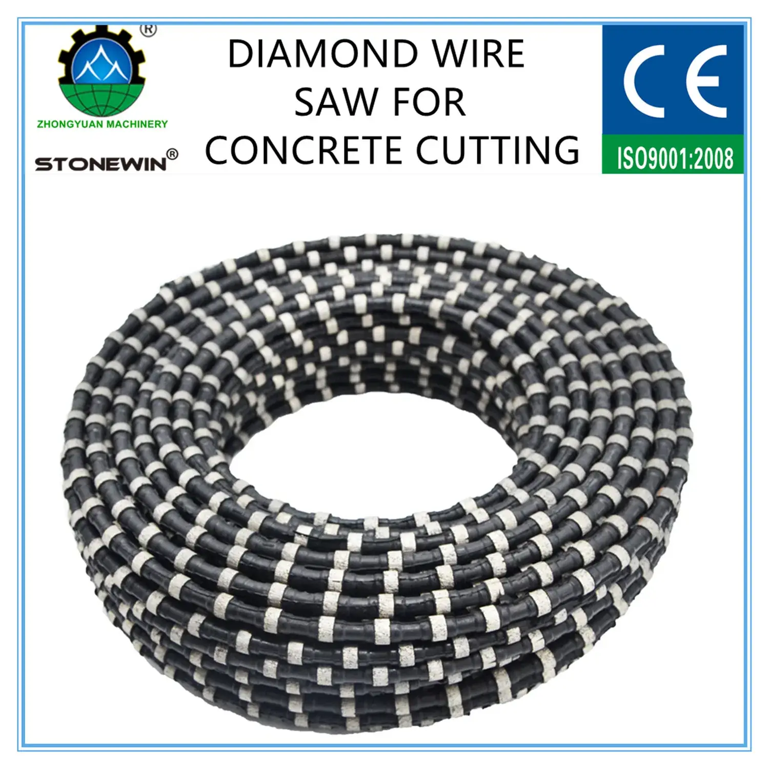 Ắc quy cắt bê tông Thép Xi măng Dây cắt kim cương chuyên nghiệp
