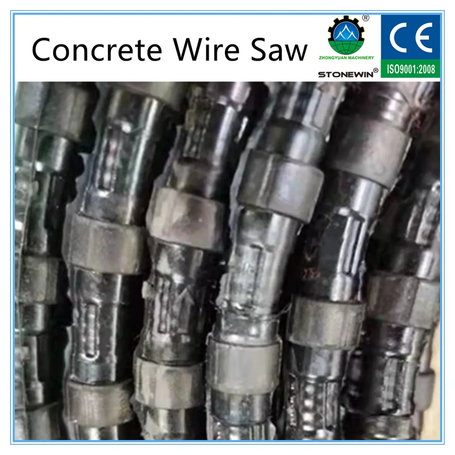 Ắc quy cắt bê tông Thép Xi măng Dây cắt kim cương chuyên nghiệp