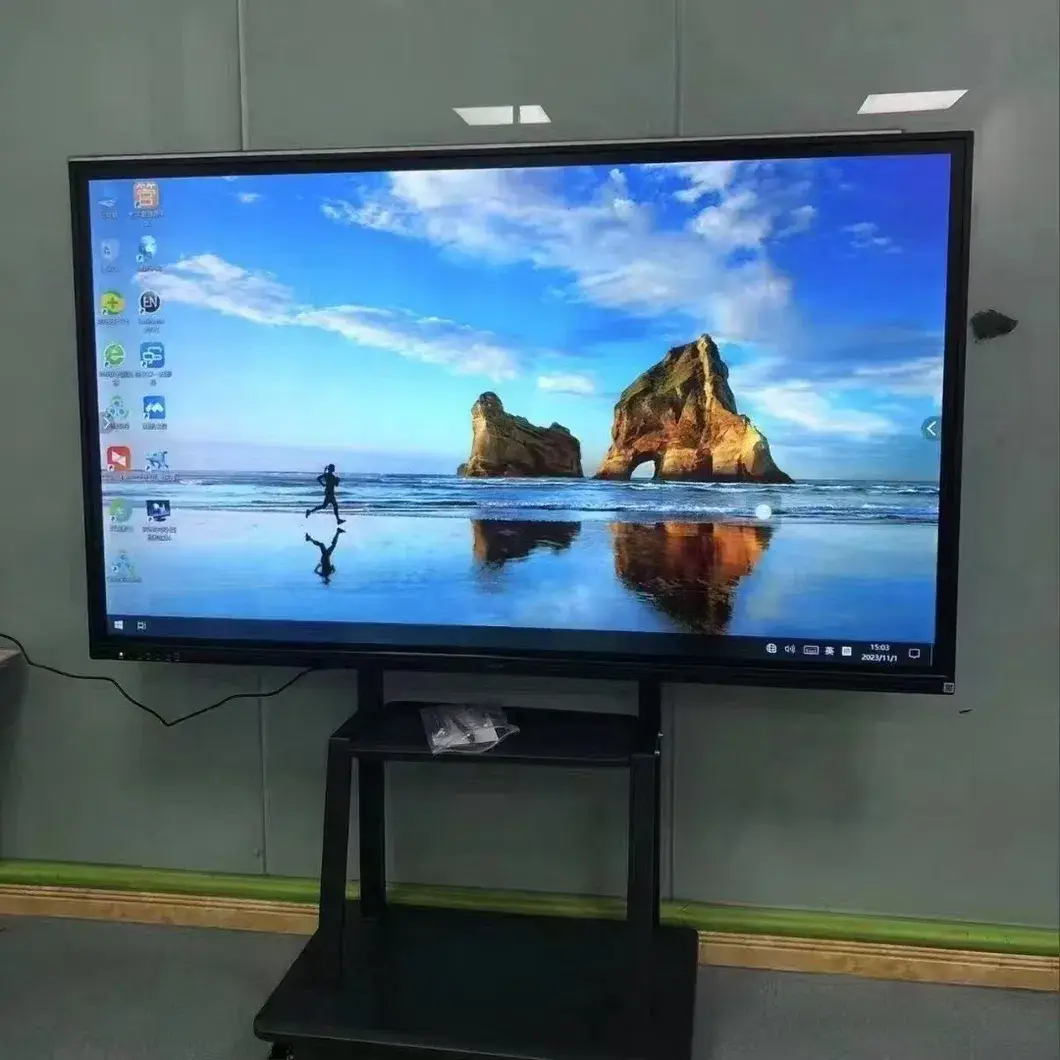 Bảng tương tác hồng ngoại thông minh cho hội nghị với màn hình cảm ứng hiển thị hình ảnh 12-description