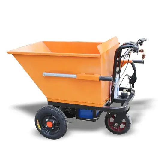 Xe ba bánh điện tiện lợi cho vận chuyển bê tông trong ngành xây dựng