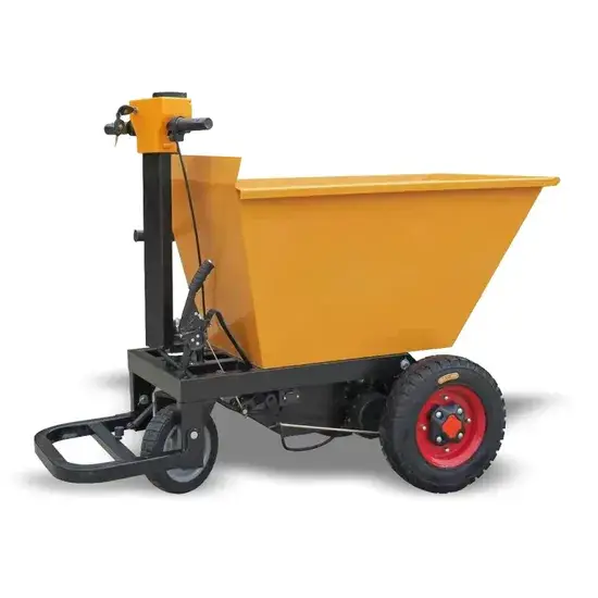 Xe ba bánh điện tiện lợi cho vận chuyển bê tông trong ngành xây dựng