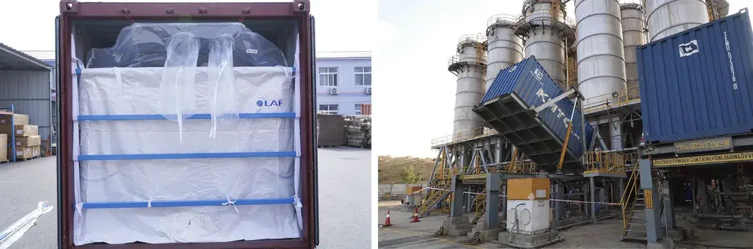 Bao bì chuyên dụng cho vận chuyển axit rắn khô trong container hàng hóa hình ảnh 14-description