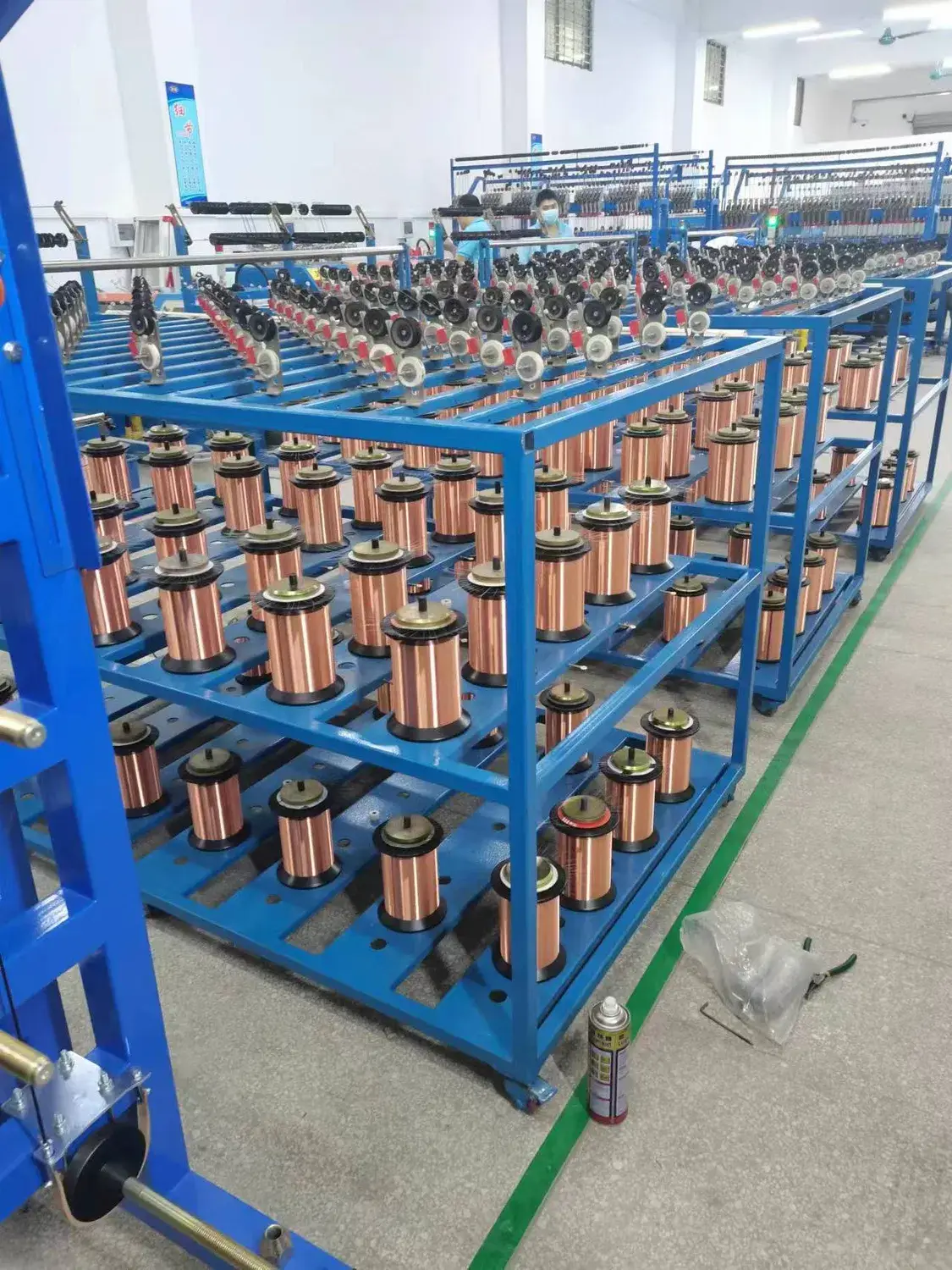 Máy thu hồi loại lò xo căng thụ động 4-Head với dây đồng chất lượng