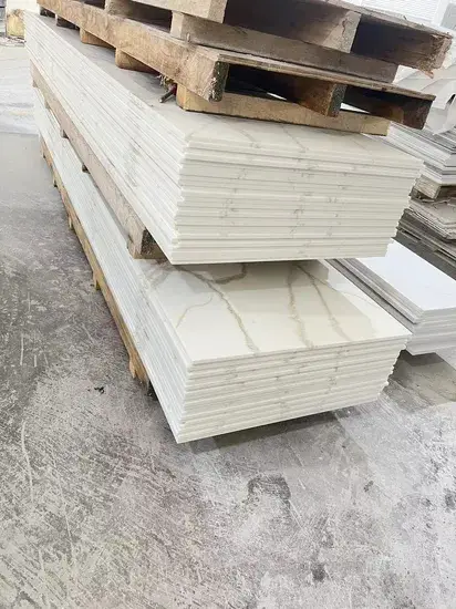 Bàn làm việc bếp Corian trắng 12mm và 20mm – Bề mặt rắn acrylic và đá nano trắng Hàn Quốc - Vật liệu xây dựng đá cẩm thạch Trung Quốc